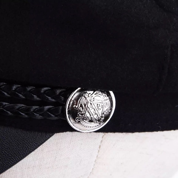 Retro Fisherman Baker Boy Leather Cotton Hat - Picture 6 of 7